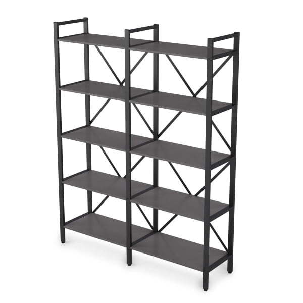 10СД.001 Стеллаж двойной (1560x400x2000) (Graphit matt)