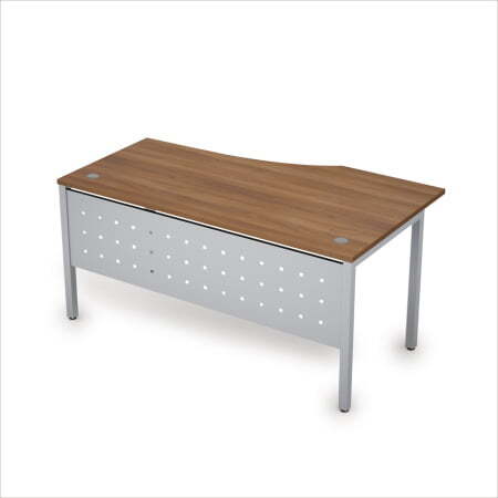 6МК.020 Стол криволинейн.лев. (1600x900x750) (Шамони темный/Алюминий матовый)