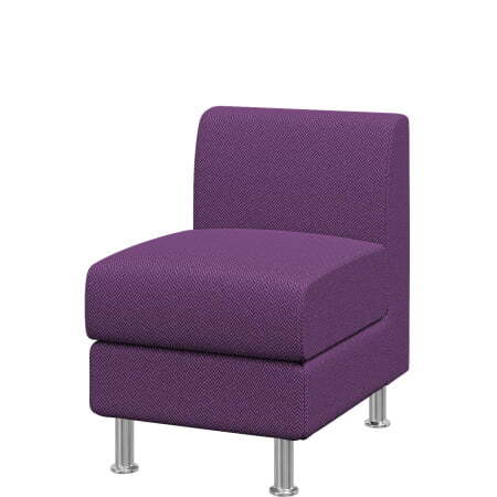 Диван Домино. Модуль 1-местный. (Модуль 1-местный sweet_rose_violet)