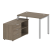 Рабочая станция с опорной тумбой левая Metal System Style БП.РС-СТС-2.1 Л 1100x1520x750 (Дуб Наварра/Серый металл)