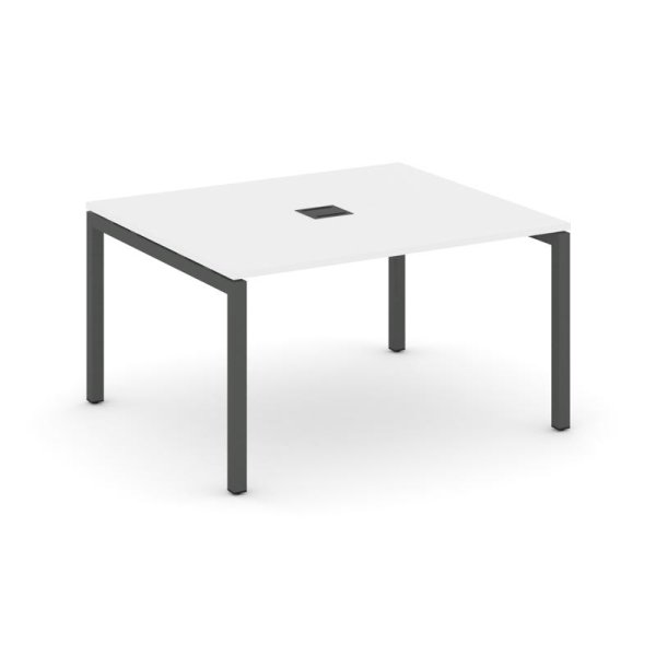 Стол переговорный SN-5P.SPRG-032 (1180х1180х750) (Белый/Металл Антрацит)
