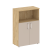 Шкаф средний широкий Shift SK.ST-2.1 (800x420x1207) (Тиквуд Светлый-Капучино)