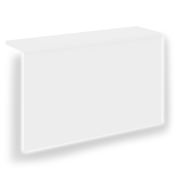 Накладка с подсветкой прямая высокая для О.R-F.MP.V-158 Onix О.R-NP.V-158.1.S 1120x327x674 (Белый Бриллиант)