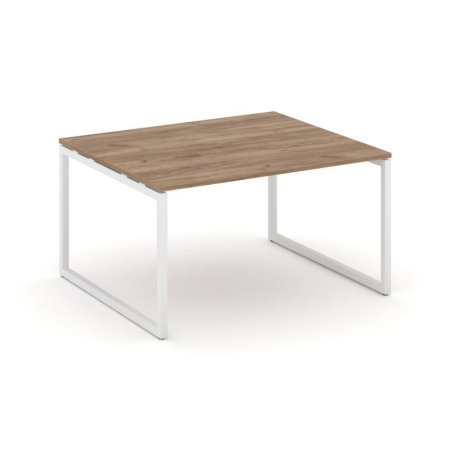 Стол переговорный SN-4O.SPRG-032.3 (1180х1180х750) (Дуб Табак/Металл Белый)