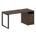 Рабочая станция Metal System Style БО.РС-СТП1.2 1612x750x750 (Дуб Наварра/Серый металл)
