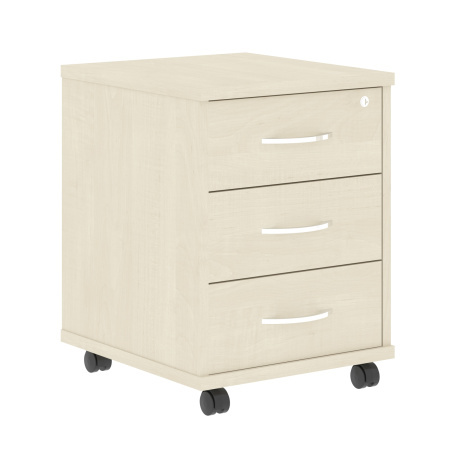 Тумба подкатная 3 ящ. Имаго ТМ-3 412x450x556 (Клен-металлик)