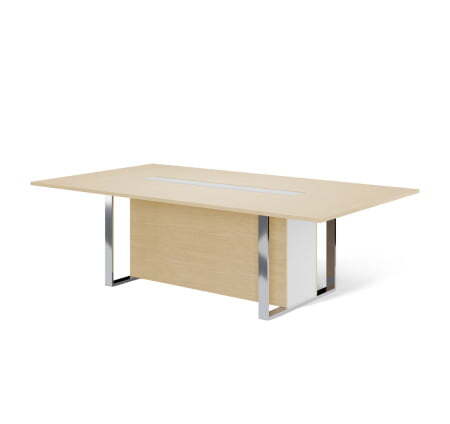 EXE Стол для переговоров L256 101 920 (Дуб Светлый/Хром металл)