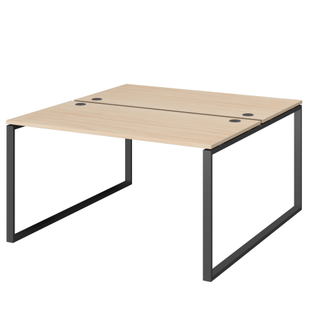 Бенч двойной на 2 рабочих места Арго-М АМБ.О-002.60 1200x1236x760 (Бук/Антрацит)