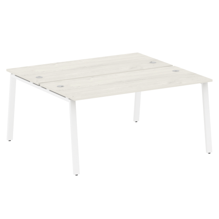 Рабочая станция Metal System Style БА.РАС-СП-2.4 1600x1475x750 (Дуб Наварра/Белый металл)