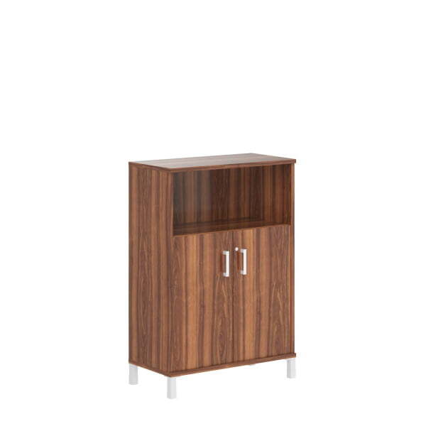 Шкаф 3 уровня, широкий, глухие двери с замком Born B 420.3RZ 900x450x1286 (Орех Даллас)