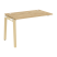 Наборный элемент рабочей станции на деревянных опорах Onix Wood OW.1.NRS-2.7 1180x720x750 (Тиквуд Светлый/Дуб Темный)