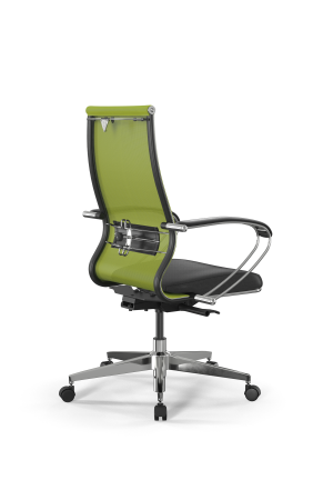 Кресло для руководителя Метта SynchroSit 10 B2-163K - T+Extra /Km00/Wm12/K1cL(M24.B22.G18.W02) (Лайм | Черный)