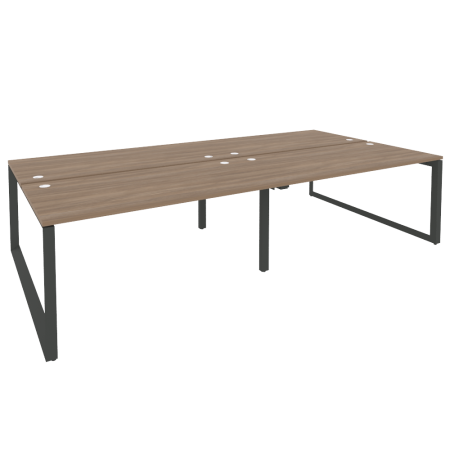 Рабочая станция на О-образном м/к Onix O.MO-D.RS-4.4.8 3160x1635x750 (Дуб Аризона/Черный металл)