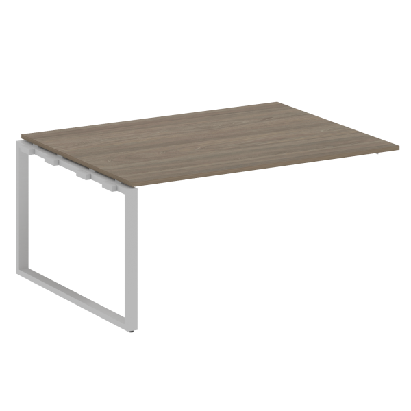 Проходной наборный элемент переговорного стола Metal System Style БО.ППРГ-4 1600x1235x750 (Вяз/Серый металл)