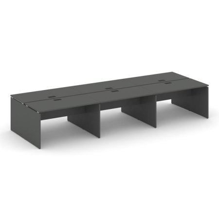 Рабочая станция 2-х сторонняя SN-D.DRS-062 (3540х1232х750) (Антрацит)