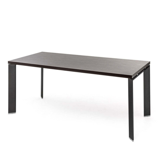 FERMO METAL Стол для руководителя L200 (Венге/Черный металл)