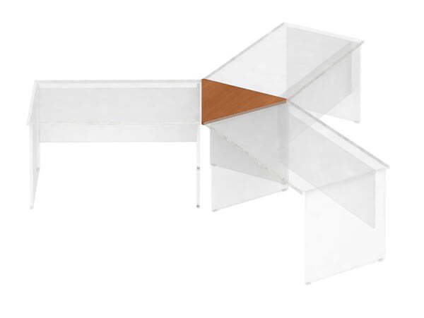 Соединительный элемент Дин-Р ДР 886 800x800x0 (Французский орех)