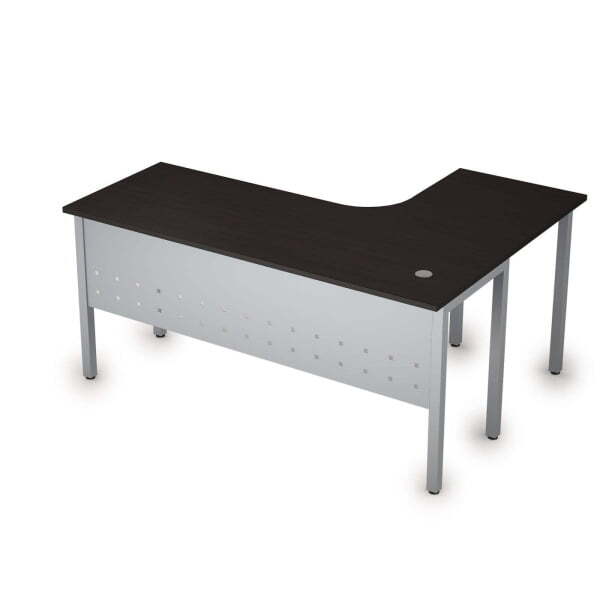 Стол письменный на металлокаркасе левый одиночная опора заказывается отдельно Стиль 2МК.132 1600x120 (ВенгеСерый)