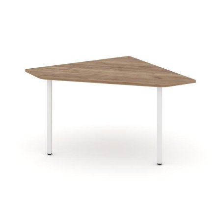 Угловой элемент переговорного стола SN-4.UPRG-031 (1180х1180х750) (Дуб Табак/Металл Белый)