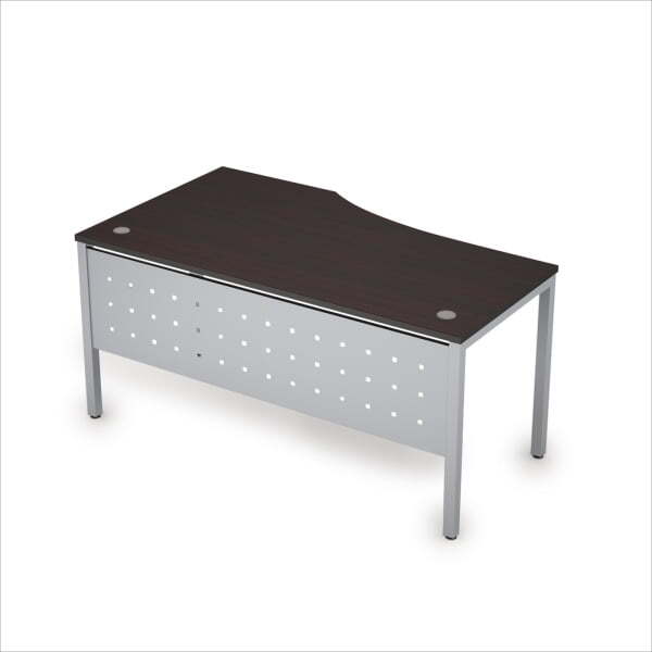 6МК.021 Стол криволинейн.прав. (1600x900x750) (Венге/Алюминий матовый)