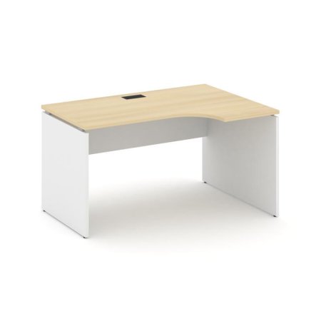 Стол рабочий эргономичный SN-D.SPA-001(R) (1380х600/980х750) (Акация Лорка/Белый)