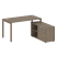 Рабочая станция с опорной тумбой правая Metal System Style БП.РС-СТС-2.3 Пр 1500x1520x750 (Дуб Наварра/Серый металл)
