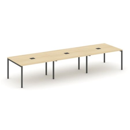 Стол переговорный SN-4P.SPRG-053 (4410х1180х750) (Акация Лорка/Металл Антрацит)