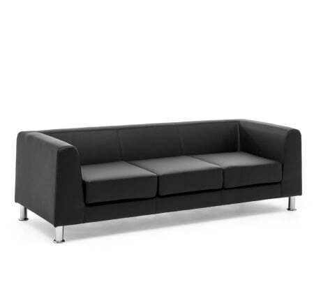 EVA Диван 3-местный (ЧЕРНЫЙ)