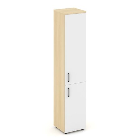 Шкаф высокий узкий SN.STU-104(R) (400х400х1982) (Акация Лорка/Белый)