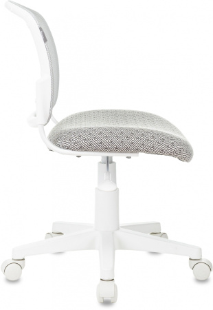 Кресло детское CH-W296NX светло-серый TW-02 Twist сетка/ткань крестов. пластик пластик белый (Серый)