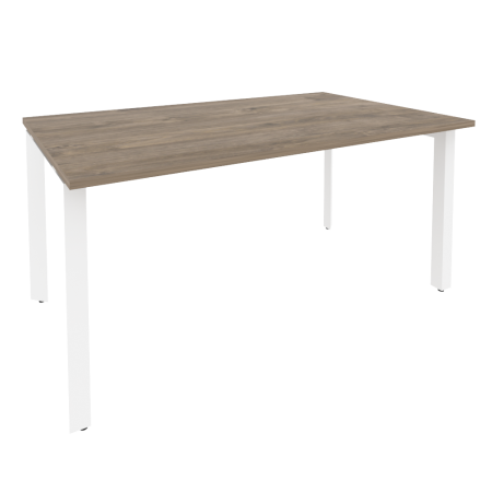 Стол переговорный Onix O.MP-PRG-1.4 1580x980x750 (Тиквуд Темный/Белый Металл)