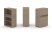 Тумба одиночная + низкая надставка ES.NB.1N-1 (750х410х1135) (Латте)