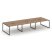 Рабочая станция 2-х сторонняя SN-4O.DRS-062 (3540х1232х750) (Тиквуд Светлый/Металл Антрацит)