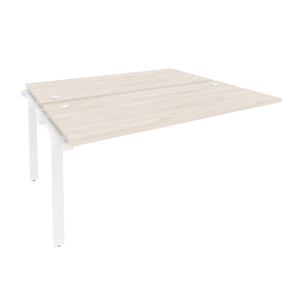 Наборный элемент рабочей станции на м/к Onix O.M-2.NRS-4.7 1580x1475x750 (Денвер Светлый/Белый Металл)