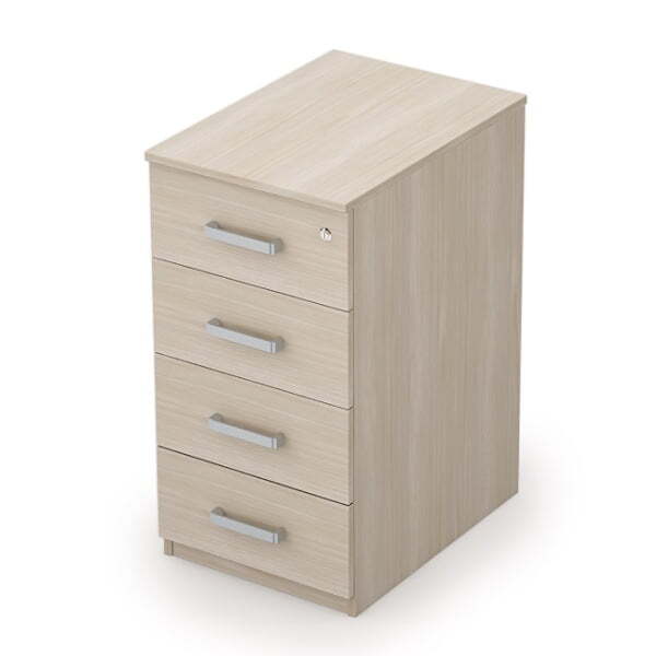 6ТЗ.002 Тумба приставная с замком (394x550x750) (Шамони светлый)