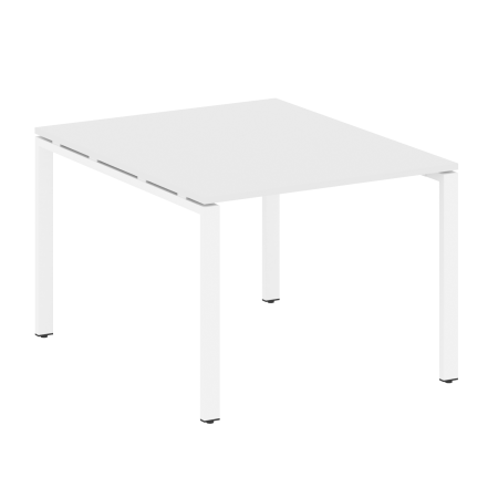 Переговорный стол 1 столешница Metal System Style БП.ПРГ-1.1 1000x1235x750 (Белый/Белый металл)