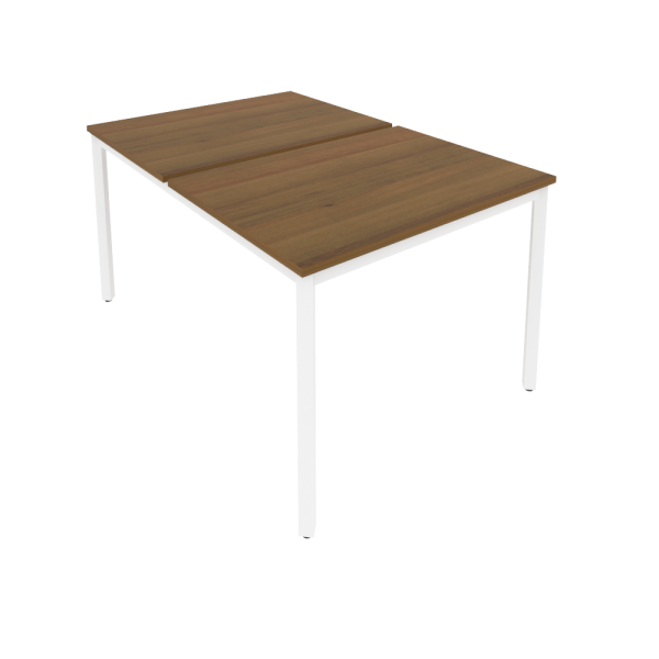 Рабочая станция на металлокаркасе Slim С.СП-3.3 980x1475x750 (Орех/Белый металл)