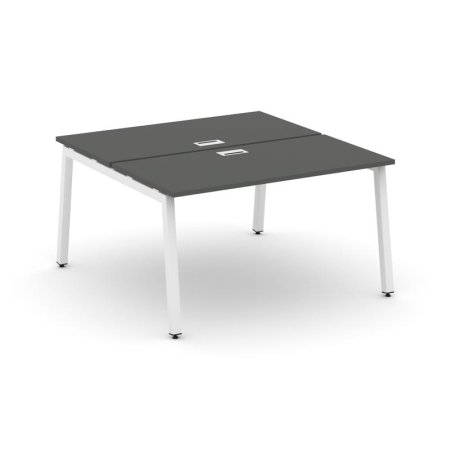 Рабочая станция 2-х сторонняя SN-5A.DRS-022 (1180х1632х750) (Антрацит/Металл Белый)