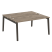 Рабочая станция на деревянных опорах Onix Wood OW.D.RS-2.4.7 1580x1475x750 (Тиквуд Светлый/Дуб Темный)