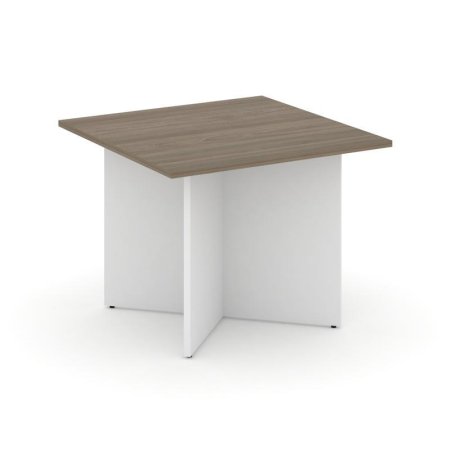 Стол переговорный квадратный SN-D.SPRG-003 (980х980х750) (Вяз Благородный/Белый)