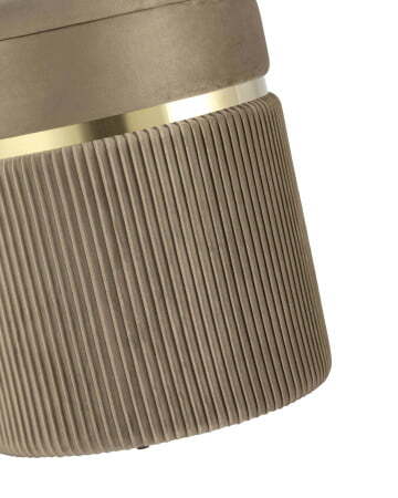 Пуф Миранда с ящиком велюр бежевый (Пуф Миранда бежевый)