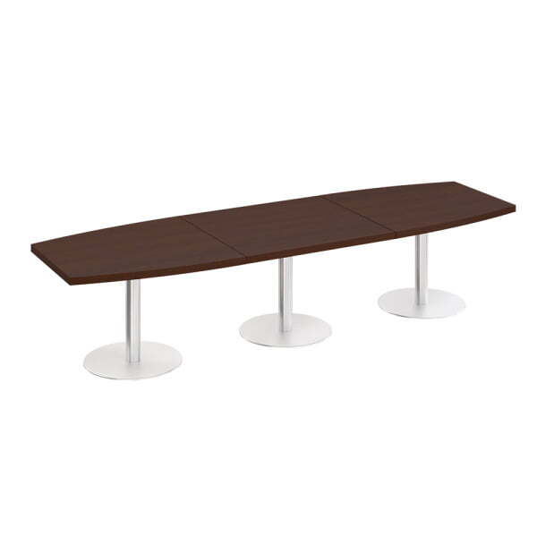 Стол для переговоров на опорах-колоннах Премьер ПР 144 3600x1100x764 (Венге темныйСерый)