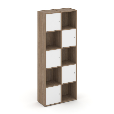 Стеллаж Locker Plus LK.K-008 798x350x1983 (Дуб Аризона | Белый)