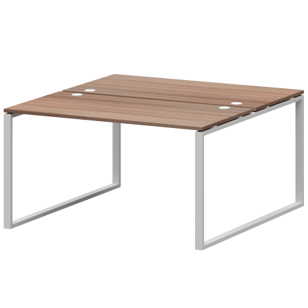 Бенч двойной на 2 рабочих места Арго-М АМБ.О-002.60 1200x1236x760 (Темный шимо/Белый)