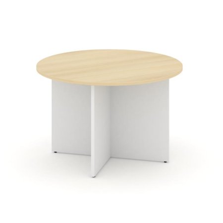 Стол переговорный круглый SN-D.SPRG-004 (1180х1180х750) (Акация Лорка/Белый)