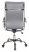 Кресло руководителя CH-993 серый эко.кожа крестов. металл хром (Серый)