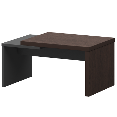 Стол журнальный Кортез KZH-09 900x550x450 (Дуб венге/Графит)