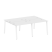 Рабочая станция на 4 рабочих места на А-образном м/к Metal System Style БА.СМ-4.1 2000x1475x750 (Дуб наварра/Серый металл)