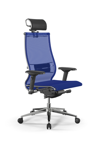 Кресло для руководителя Метта Samurai L2-5D - TS /Kc00/Nc00/D04P/H2cL-3D(M26.B32.G25.W03) (Синий)