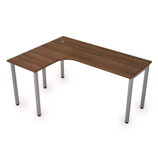 Стол письменный на металлокаркасе лев одиночная опора заказывается отдельно Стиль 2М.132 1600x1200x7 (Шамони темныйСерый)